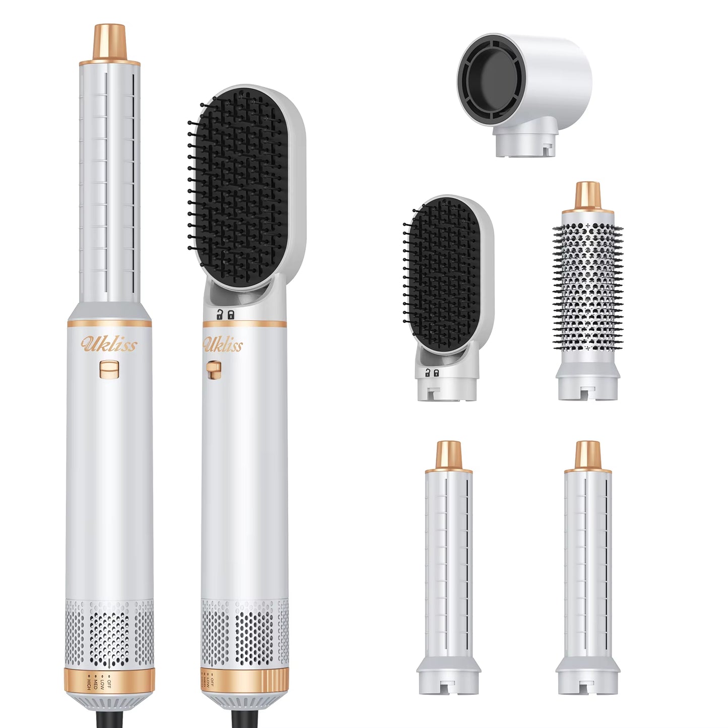 5 in 1 Hair Dryer Hot Comb Set Professional Curling Iron Hair Straightener Styling Tool for Professional Hair Dryer Household