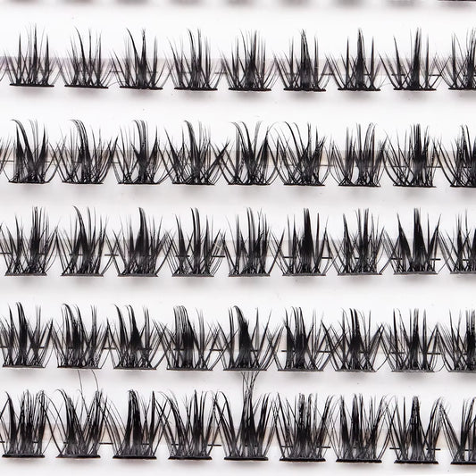 120Pcs Daily Makeup False Eyelashes Cluster Kit Individual Volume Eyelashes DIY Lash Extension Kit Lash Bond Waterproof Lashes