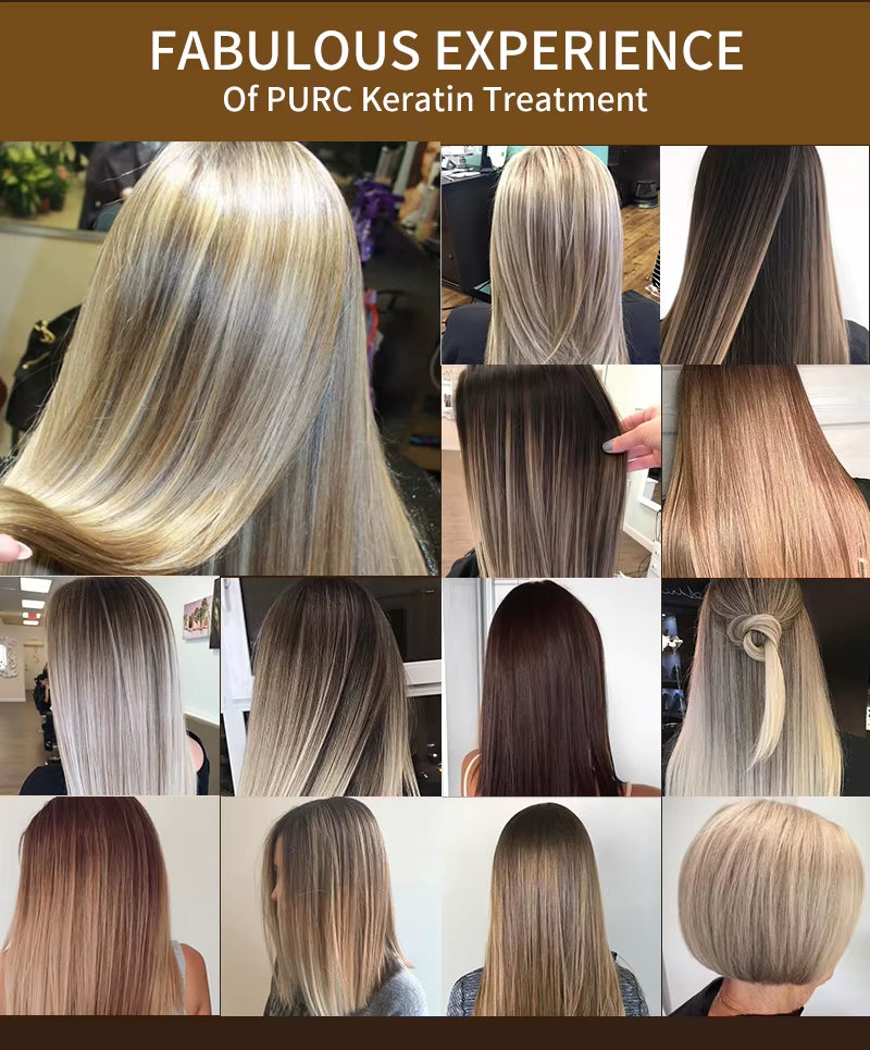 Professional Brazilian Keratin Hair Treatment Cream Straightening Smoothing Scalp Treatment Purifying Shampoo Hair Care