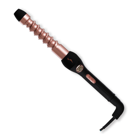 Rose Fold Ceramic Oil Aluminum through Interchangeable Head Curling Iron Set