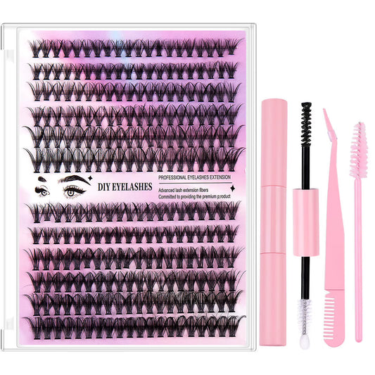 30D 40D False Eyelashes Bond and Seal Lash Glue Professional Soft Natural Cluster Lash Extension Tools Kit for Women Make Up