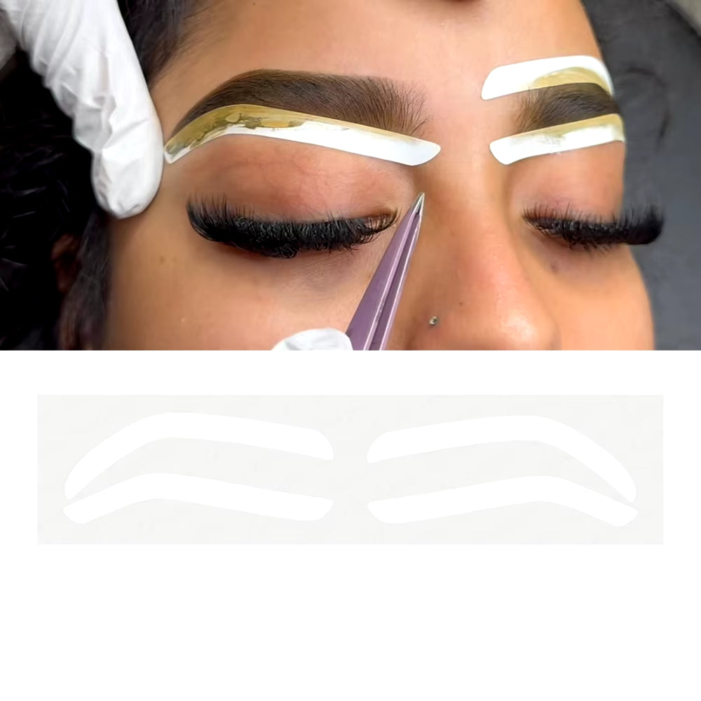 2024 Disposable Eyebrow Design Stencil Eyebrow Tint Airbrush Auxiliary Sticker for Brows Shaping with Single Eyebrowstype Option