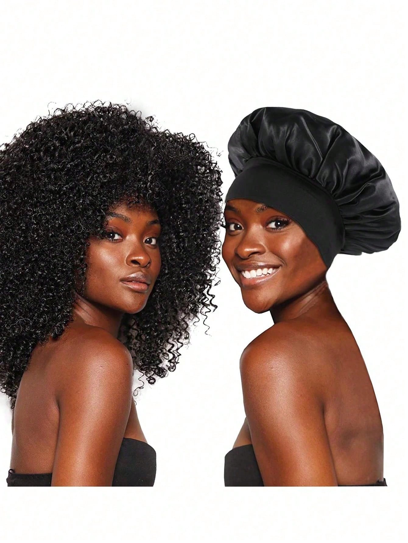 1Pc Satin Bonnet Silk Bonnet Hair Bonnet Jumbo Size for Sleeping Satin Bonnet Stretchy Tie Band for Women, Bonnet, Shower Cap, Hair Products and Accessories for Barber Salon Beauty Travel Essentials,Back to School,Travel Holiday Essentials,Hair Accessories for Women,Hair,Barber,Hair Tools,Hair Products,Hair Care,Travel,Hair Stuff,Hairdressing Equipment,Accessories,Barbershop
