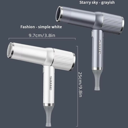 Professional High Speed Hair Dryer, 1 Box Low Noise Hair Dryer with Magnetic Diffuser & Nozzle, Foldable Hair Dryer for Home