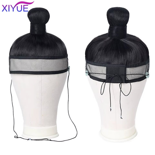 Synthetic Cosplay Headdress Hanfu Hat Black Hanfu Men Warrior Cosplay Hair Products Ming Dynasty Ancient History Ninjas Hair