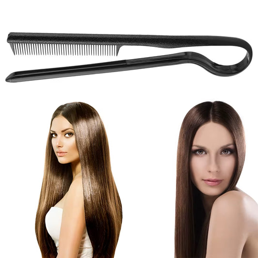 1PC Useful Hair Straighten Salon Comb Hairdressing Smooth Tool Hold Tongs Hair Styling Tools for Women Hair Brush Straightener
