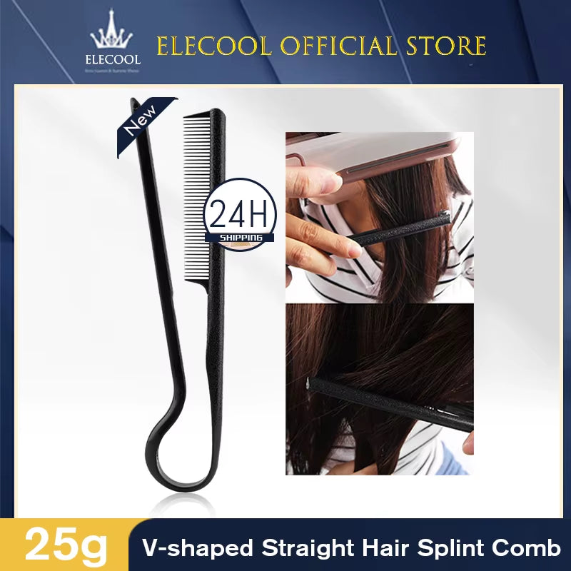 1PC Useful Hair Straighten Salon Comb Hairdressing Smooth Tool Hold Tongs Hair Styling Tools for Women Hair Brush Straightener