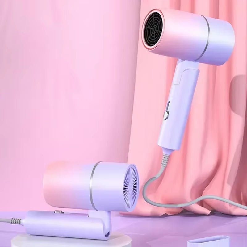 Mini Folding Hair Dryer 800W, Home Travel Hair Care Hair Dryer, Dormitory Hair Dryer 220V-240V