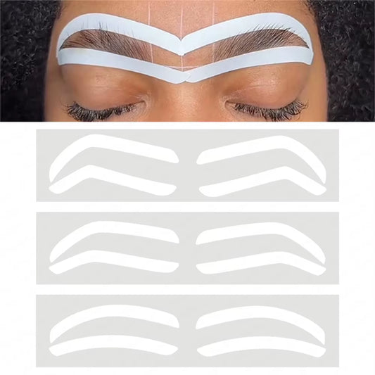 2024 Disposable Eyebrow Design Stencil Eyebrow Tint Airbrush Auxiliary Sticker for Brows Shaping with Single Eyebrowstype Option