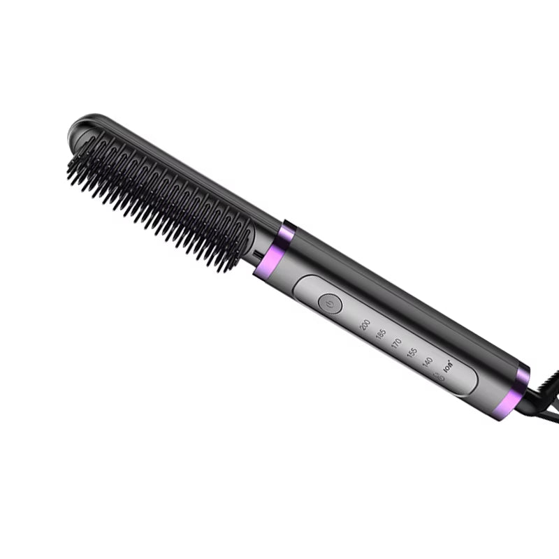 Mult-Ifunctional 2 in 1 Negative Ion Ceramic Electric Heat Brush Hair Straightener Hair Styling Tools Heating Comb