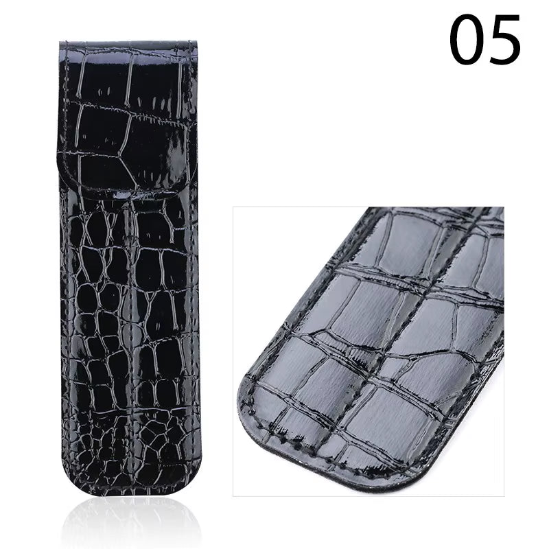 Eyelash Extension Special Tweezers Leather Case Professional Storage Bag for Tweezers Eyelashes Kit Portable Safe Makeup Tools