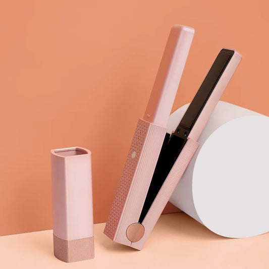 Even Heat Distribution Mini Hair Straightener Anti-Burn Temp Adjustable Hair Straightening Irons Fast Heating