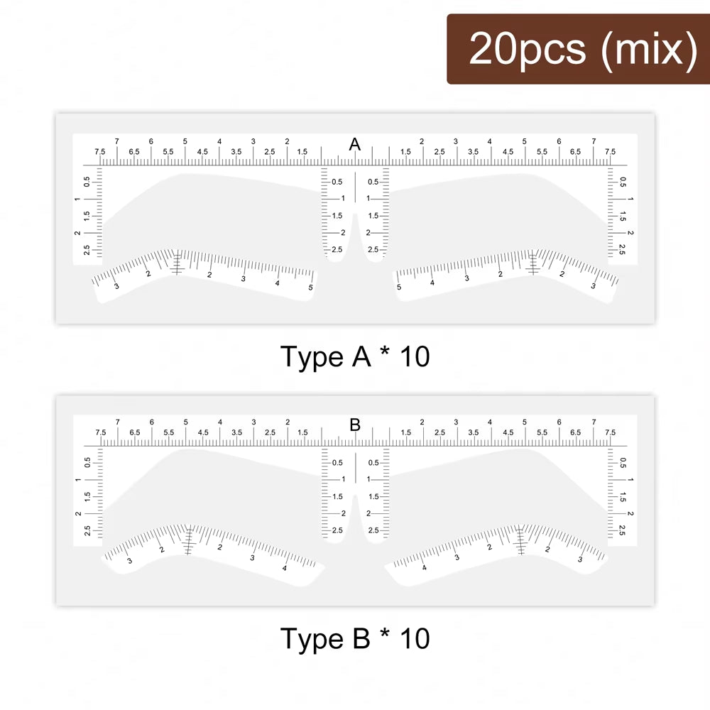 2024 Disposable Eyebrow Design Stencil Eyebrow Tint Airbrush Auxiliary Sticker for Brows Shaping with Single Eyebrowstype Option
