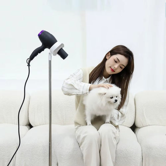 Portable Pet Hair Dryer Holder Adjustable Hair Dryer Stand Hanger Human Mobile Phone Holder Bracket
