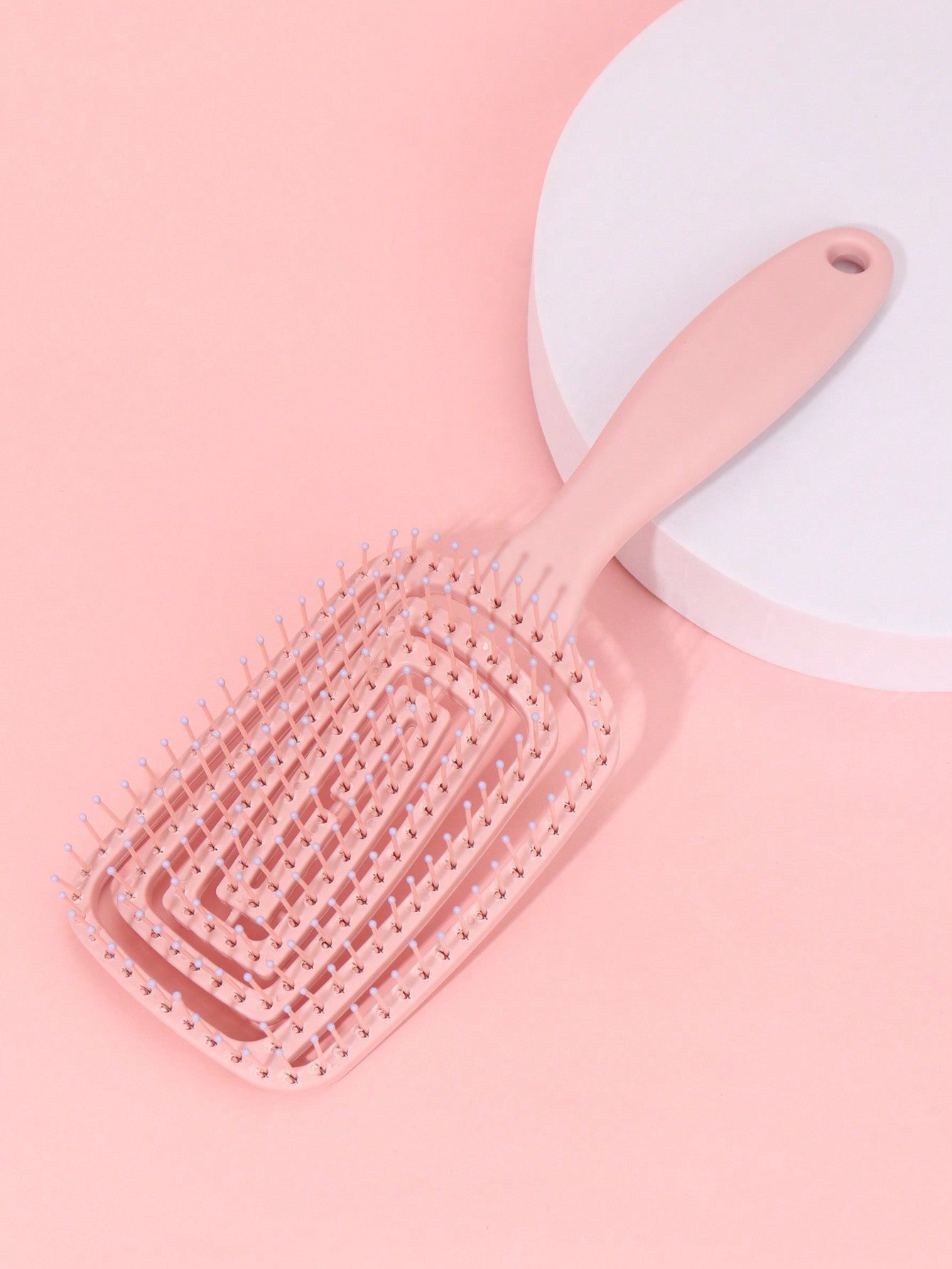 2Pcs/1Pc Ribbed Comb Volumizing Detangling Hair Brush, Women'S Long Hair Massage Comb with Hollowed-Out Design for Home Use,Hair Brush,Comb,Hair Tools,Hair Products and Accessories for Barber Salon Beauty Travel Essentials,Back to School,Travel Holiday Essentials,Hair Accessories for Women,Brush,Hair Brushes,Edge Brush,Brush Hair,Hair Comb,Comb Hair,Detangling Brush,Ball Brush,Mini Hair Brush,Hair Brush Set,Wooden Comb