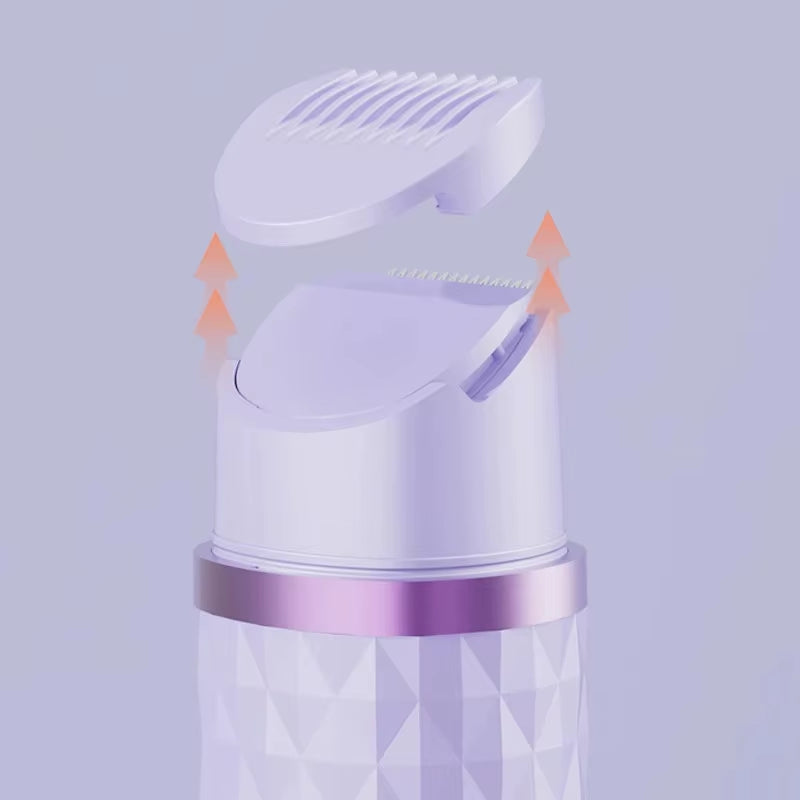 2-In-1 Women'S Electric Shaver - Suitable for Dry and Wet Hair Removal on Bikinis, Eyebrows, Face, Legs, and Armpits.