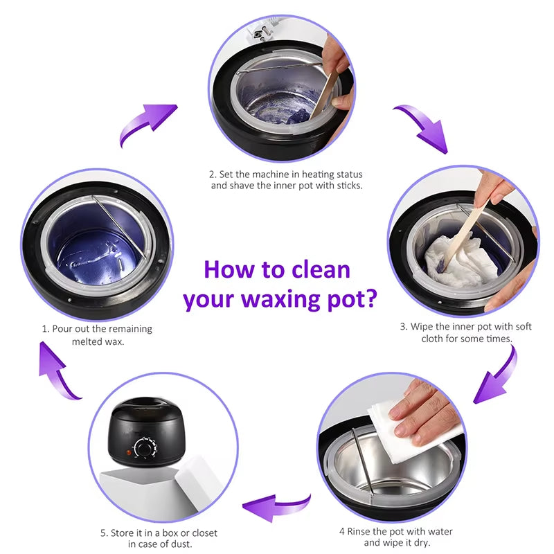 Wax Heater Mini Multi-Function Hair Removal and Wax Melting Pot Machine Display Screen Panama Beauty Small Wax