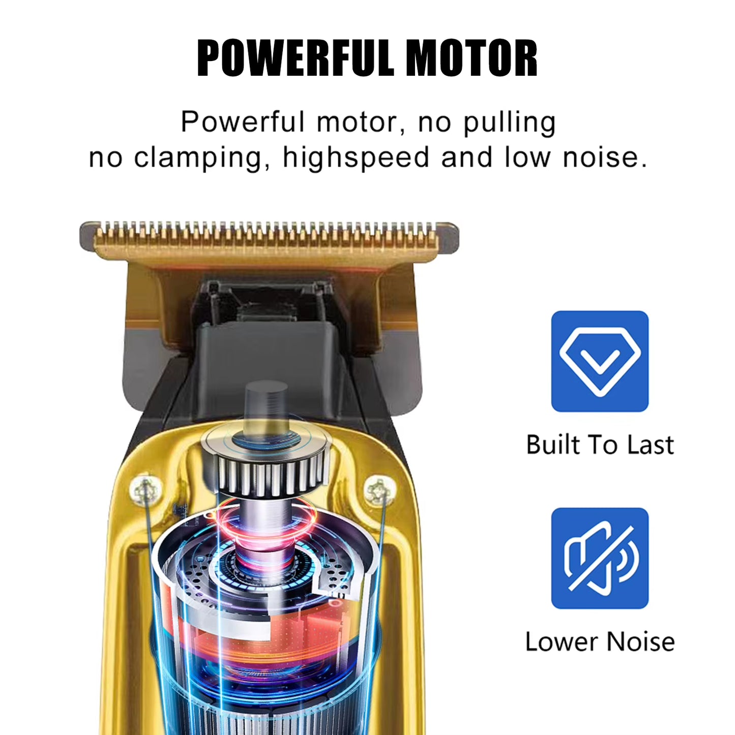 HYN Electric Hair Clipper Smart Digital Display Hair Beard Shaver Professional Hairdressing Carving Hair Cutting Machine