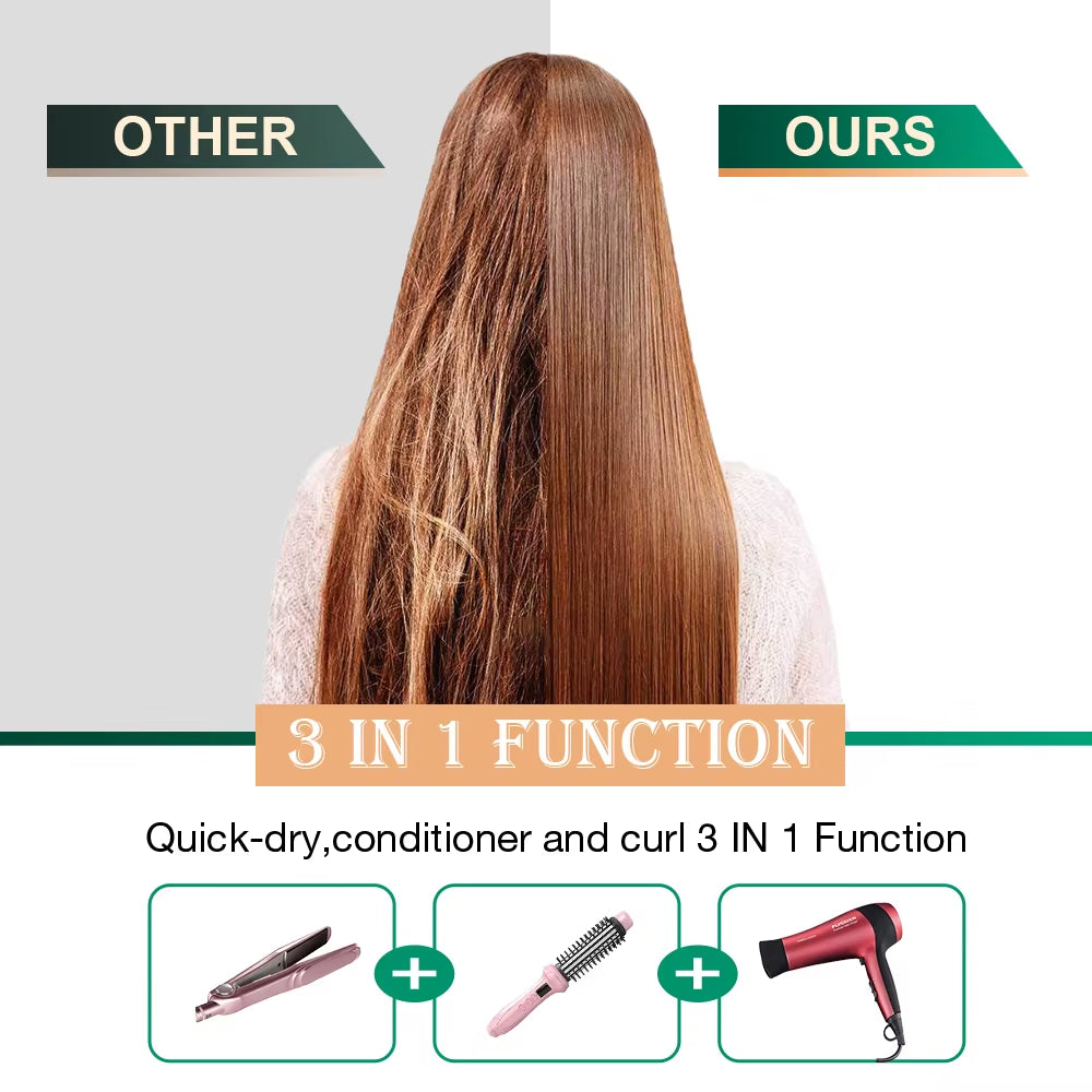 NEW Hair Dryer Comb Hot Air Curling for Hair Roller Blow Dryer Ionic Hair Straightening Brush Quick Dry Hair Curler Curling Iron