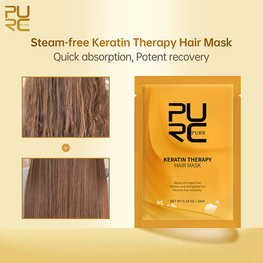 Professional Brazilian Keratin Hair Treatment Cream Straightening Smoothing Scalp Treatment Purifying Shampoo Hair Care