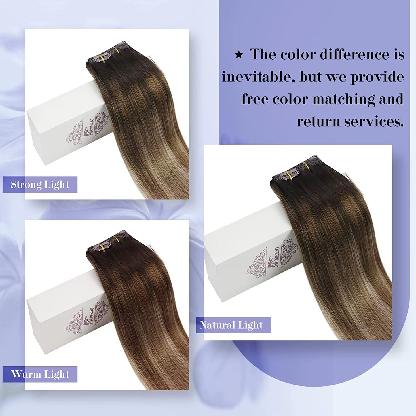 [Hot Sale]  Clip in Hair Extensions Real Natural Hair Remy Straight Set 5&7 Pcs Brazilian Clip in Human Hair Extensions