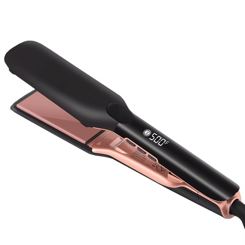 Hair Straightener Curler Plasma Keratin Treatment 500°F Hair Flat Irons for Frizzy Hair Styling Tool 110-240V Dual Voltage