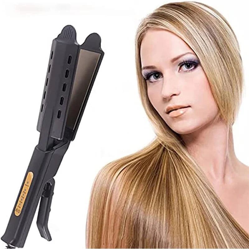 High Quality Professional Steam Straightener Salon Women'S Styling Tool Portable Ceramic Coated Steam Straightener