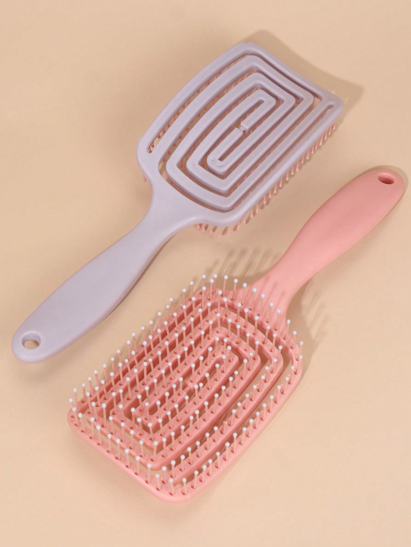 2Pcs/1Pc Ribbed Comb Volumizing Detangling Hair Brush, Women'S Long Hair Massage Comb with Hollowed-Out Design for Home Use,Hair Brush,Comb,Hair Tools,Hair Products and Accessories for Barber Salon Beauty Travel Essentials,Back to School,Travel Holiday Essentials,Hair Accessories for Women,Brush,Hair Brushes,Edge Brush,Brush Hair,Hair Comb,Comb Hair,Detangling Brush,Ball Brush,Mini Hair Brush,Hair Brush Set,Wooden Comb