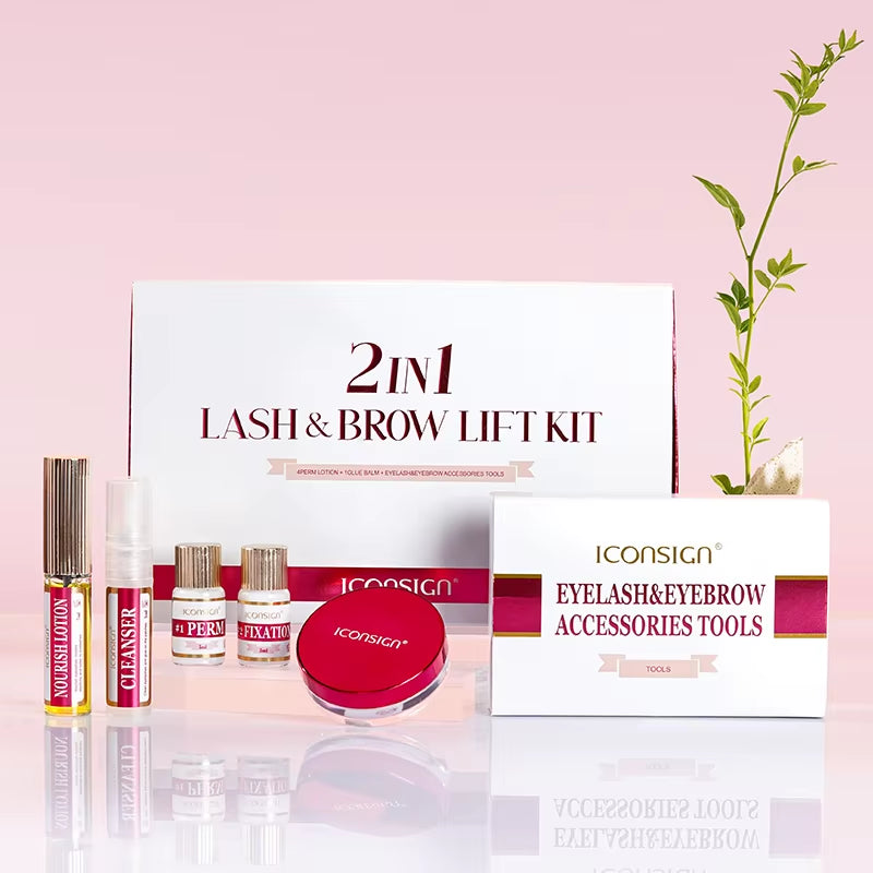 Dropshipping 2IN1 Eyelash Lifting Kit Fast Perming LASH & BROW Liftng Kit Lasting 6-8 Weeks Mascara Enhancer Makeup Tools