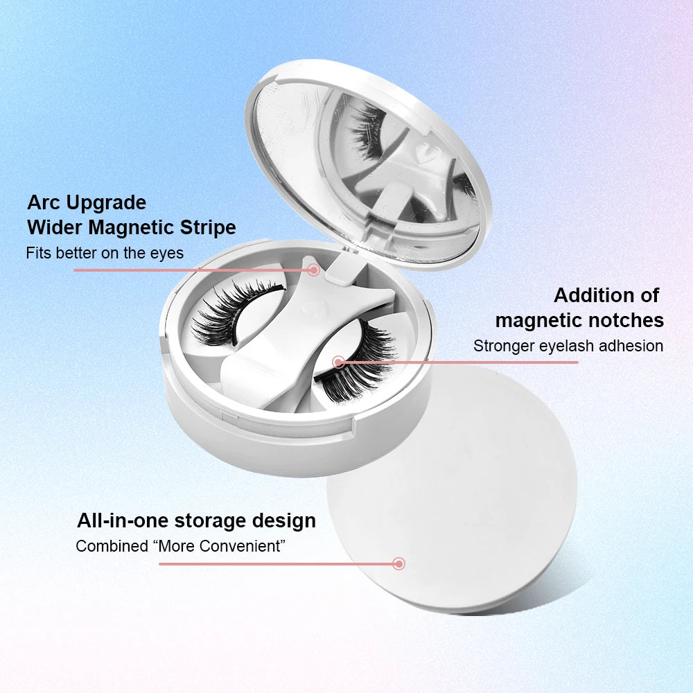 Magnetic False Eyelashes Integrated Box New Glue-Free False Eyelashes Kit