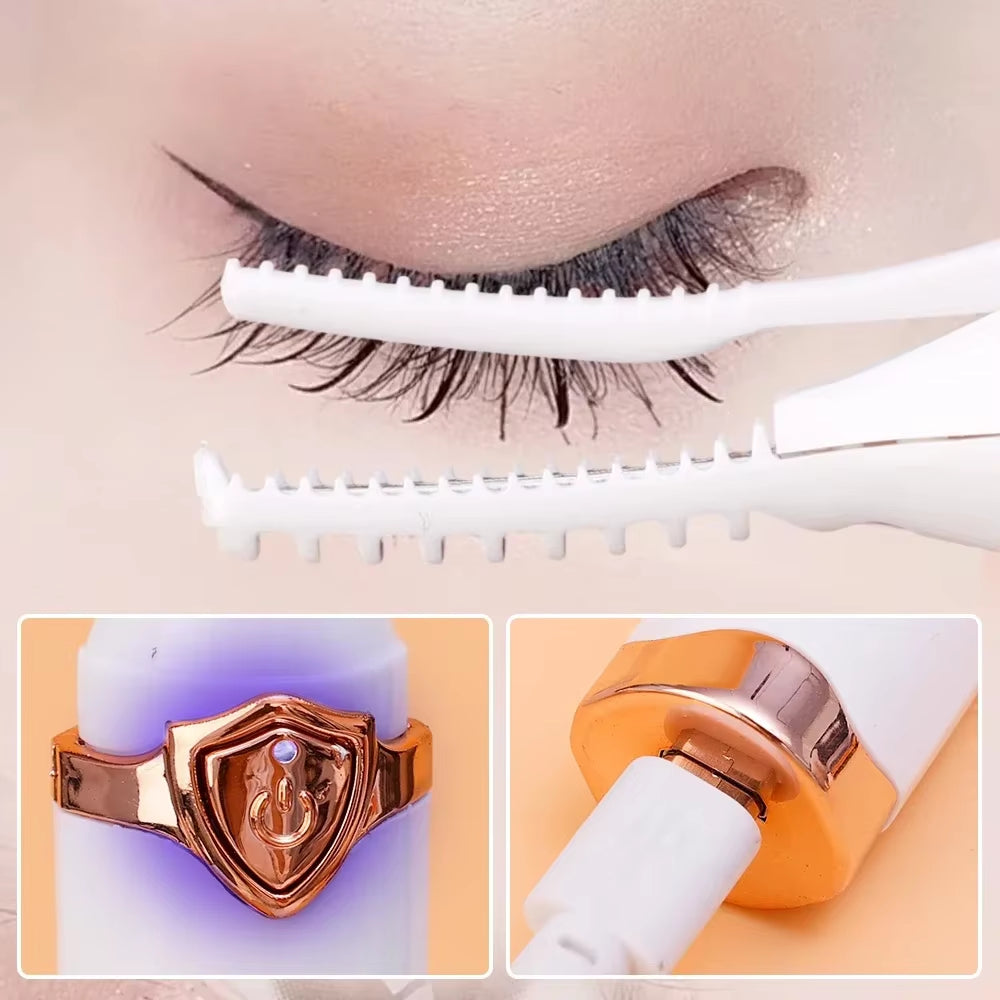 Lasting Lash Curler Tool Naturally Curled Electric Eyelash Curler Intelligent Temperature Control Styling Make up Eyelashes Curl