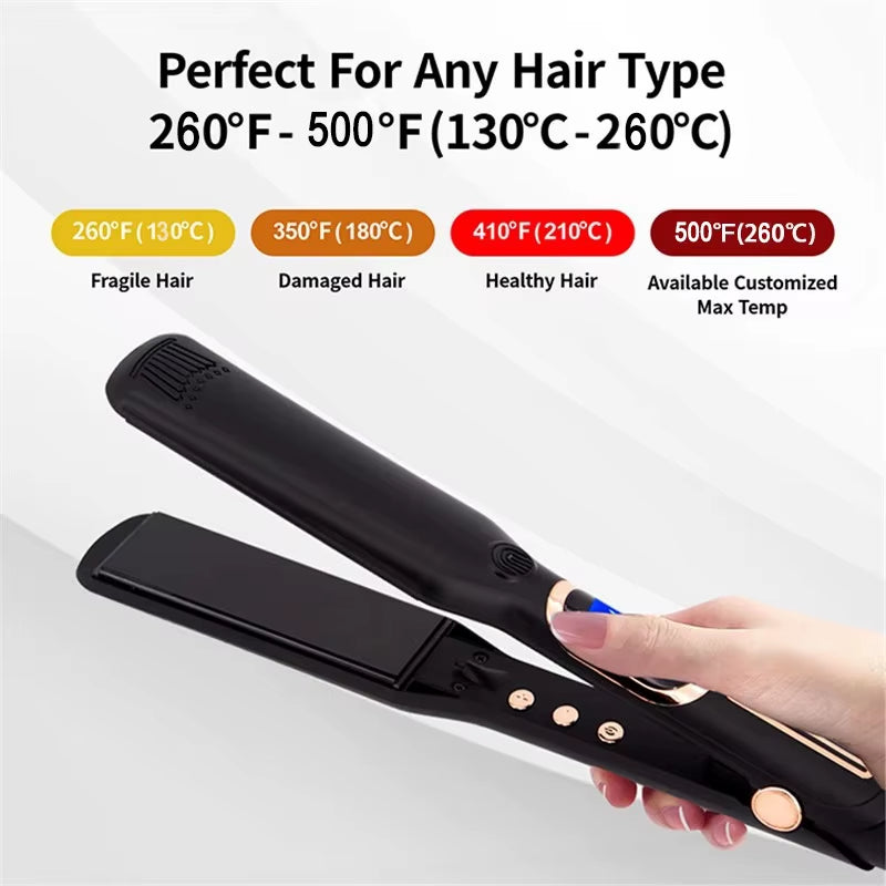 Hair Straightener Culer 500F High Temperature Fast Heating 260C Keratin Treatment Ionic Planchas Parael Cabello Lisseur Cheveux