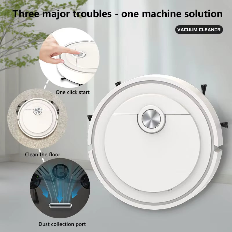Xiaomi Smart Sweeping Robot 3 in 1 Smart Cleaner Household Rechargeable Fully Automatic Vacuum Cleaner 6000Pa Suction Pet Hair