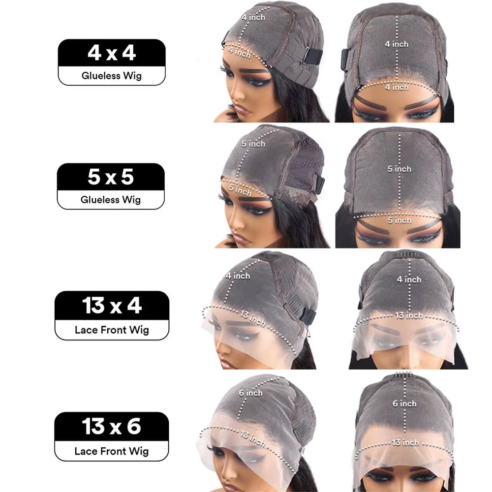 Straight Human Hair Wigs 13X4 13X6 Hd Lace Frontal Wig Glueless Wigs Human Hair Pre Plucked Pre Cut 4X4 5X5 Lace Closure Wig