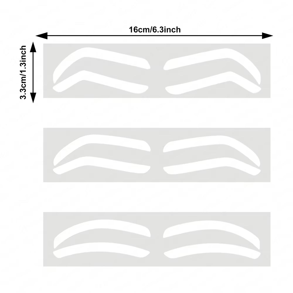 2024 Disposable Eyebrow Design Stencil Eyebrow Tint Airbrush Auxiliary Sticker for Brows Shaping with Single Eyebrowstype Option
