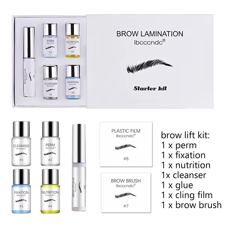 Pro Eye Lash & Brow Lift Perming Eyelash Lift Extension Kit Curling Eye Lash Perming Lotion for Home Use Salon Brow Lamination