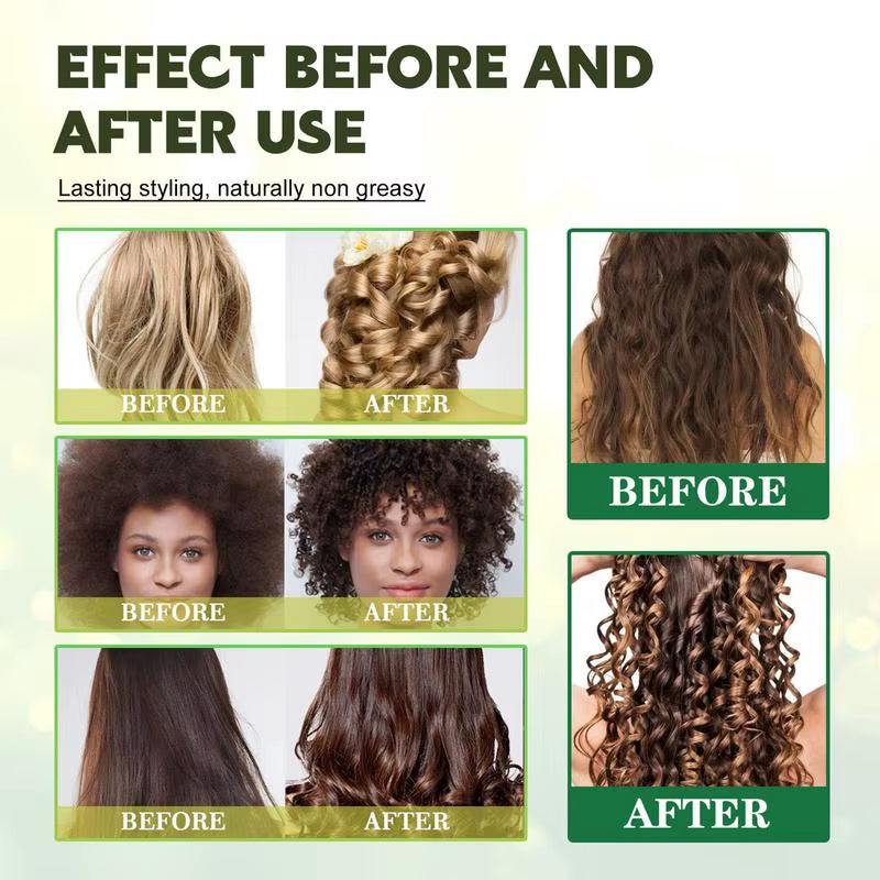 60Ml Curly Hair Products Styling Cream Curl Enhancer Anti-Frizz Hair Curling Repairing Mousse for Natural Curls for Women