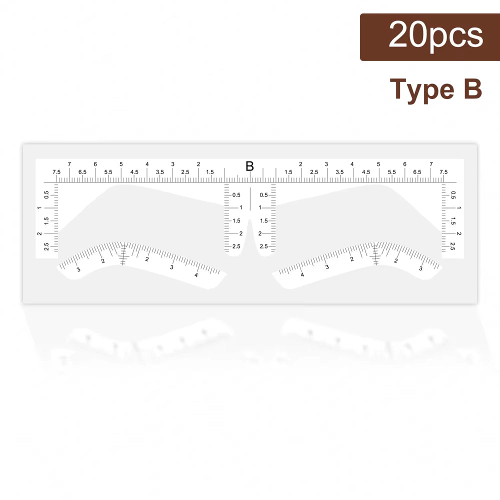 2024 Disposable Eyebrow Design Stencil Eyebrow Tint Airbrush Auxiliary Sticker for Brows Shaping with Single Eyebrowstype Option