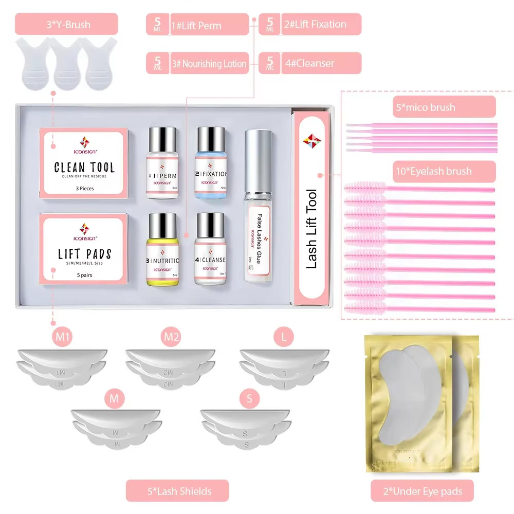 Upgrade Version Lash Lift Kit and Lash Brow Dye Tint Kit Lifting Eyelash Brow Dye Mascara Eye Makeup Tools Dropshipping