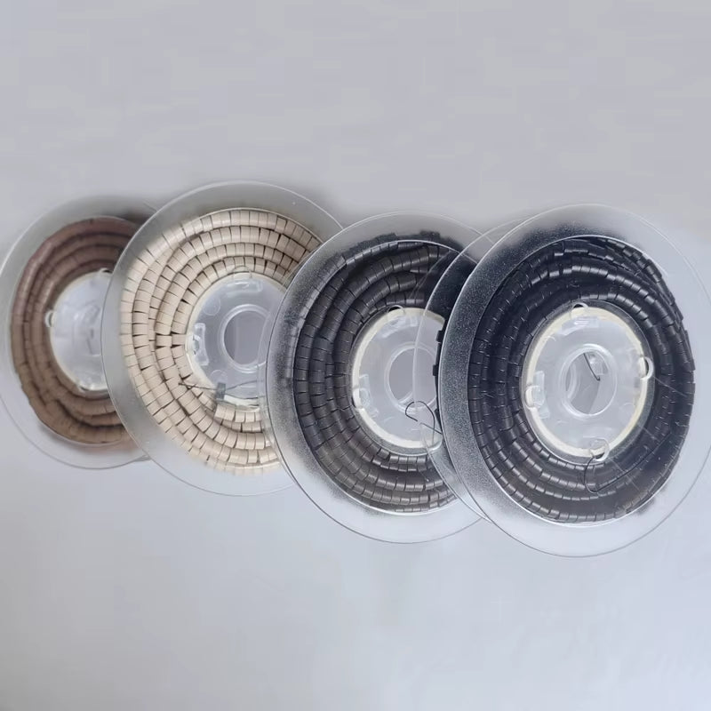500PCS 4.5*2.5*3.0Mm Pre-Loaded Silicone Aluminum Micro Rings Links Beads Hair Extension Tools for Keratin Hair Extensions