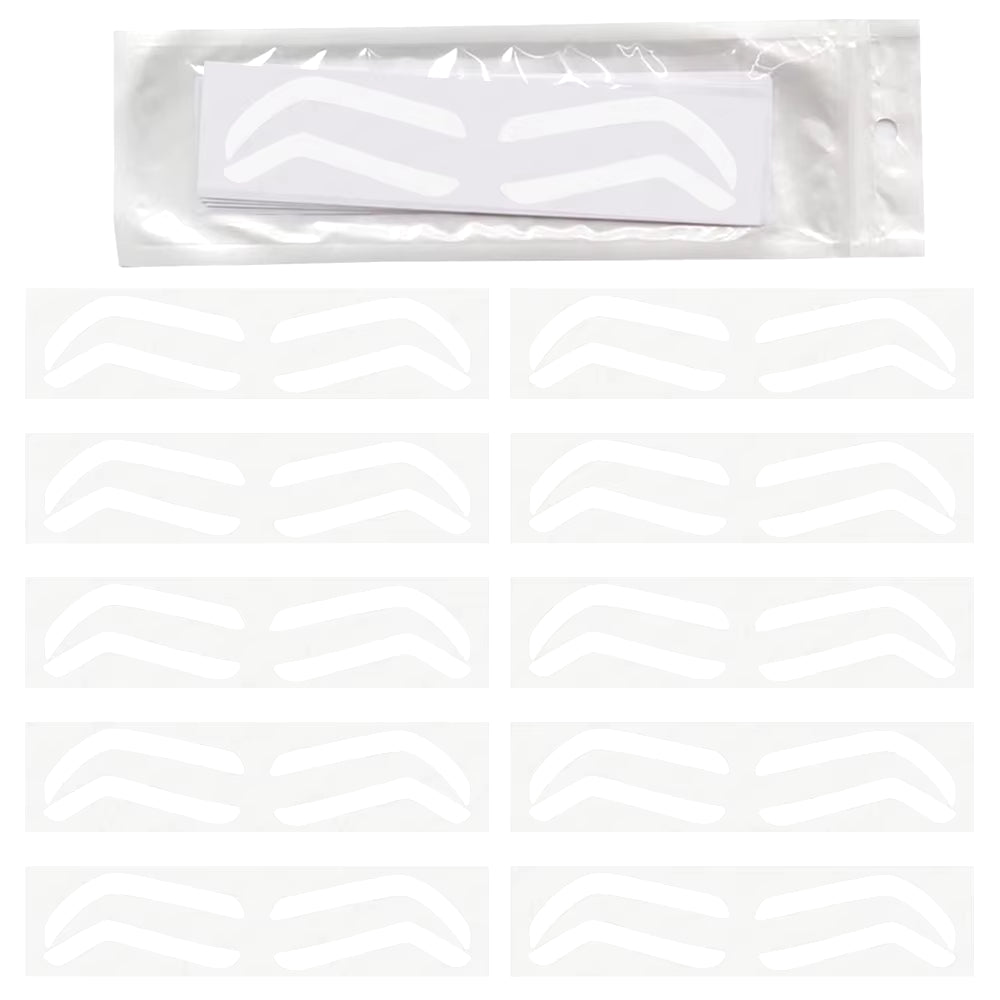 2024 Disposable Eyebrow Design Stencil Eyebrow Tint Airbrush Auxiliary Sticker for Brows Shaping with Single Eyebrowstype Option