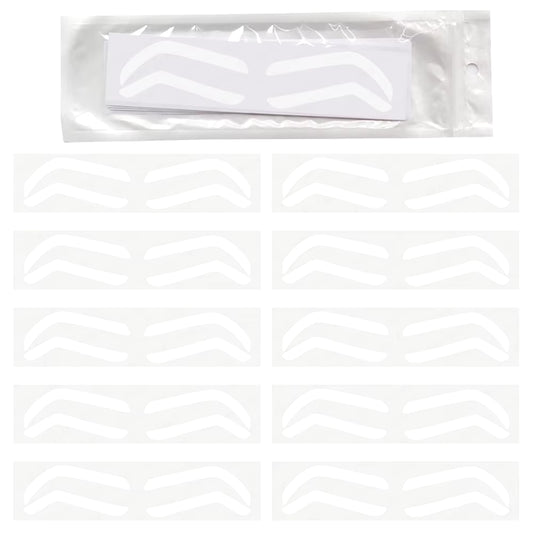 2024 Disposable Eyebrow Design Stencil Eyebrow Tint Airbrush Auxiliary Sticker for Brows Shaping with Single Eyebrowstype Option