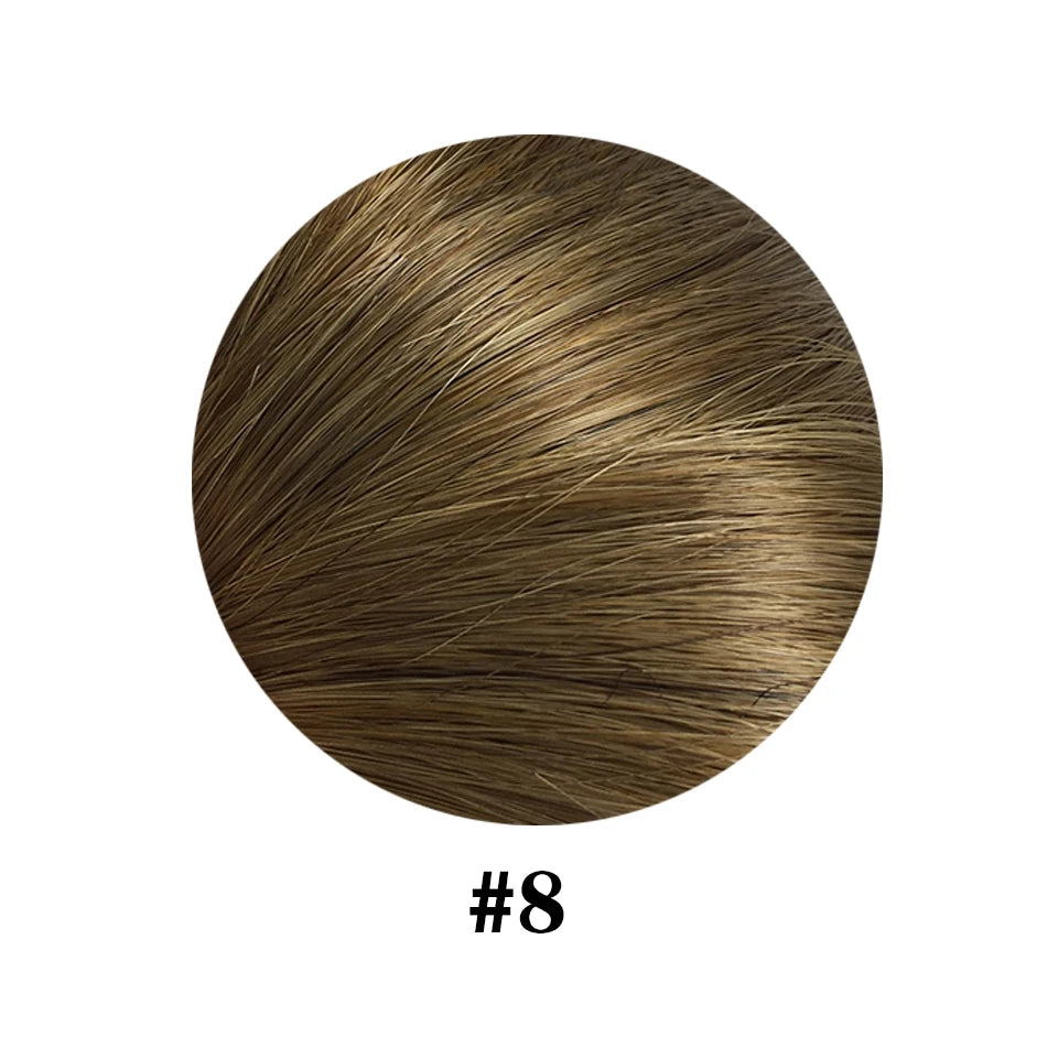 Clip in Hair Extensions #4 Brown Hair Real Human Hair Double Weft 8Pcs Hair Extensions Clip Ins Straight Human Hair for Woman