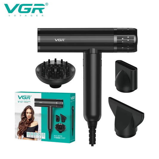 Hair Dryer Professional Air Blower Brushless Motor Hair Dryer Machine 110000 RPM Hair Dryer Negative Ion Barber Salon V-427