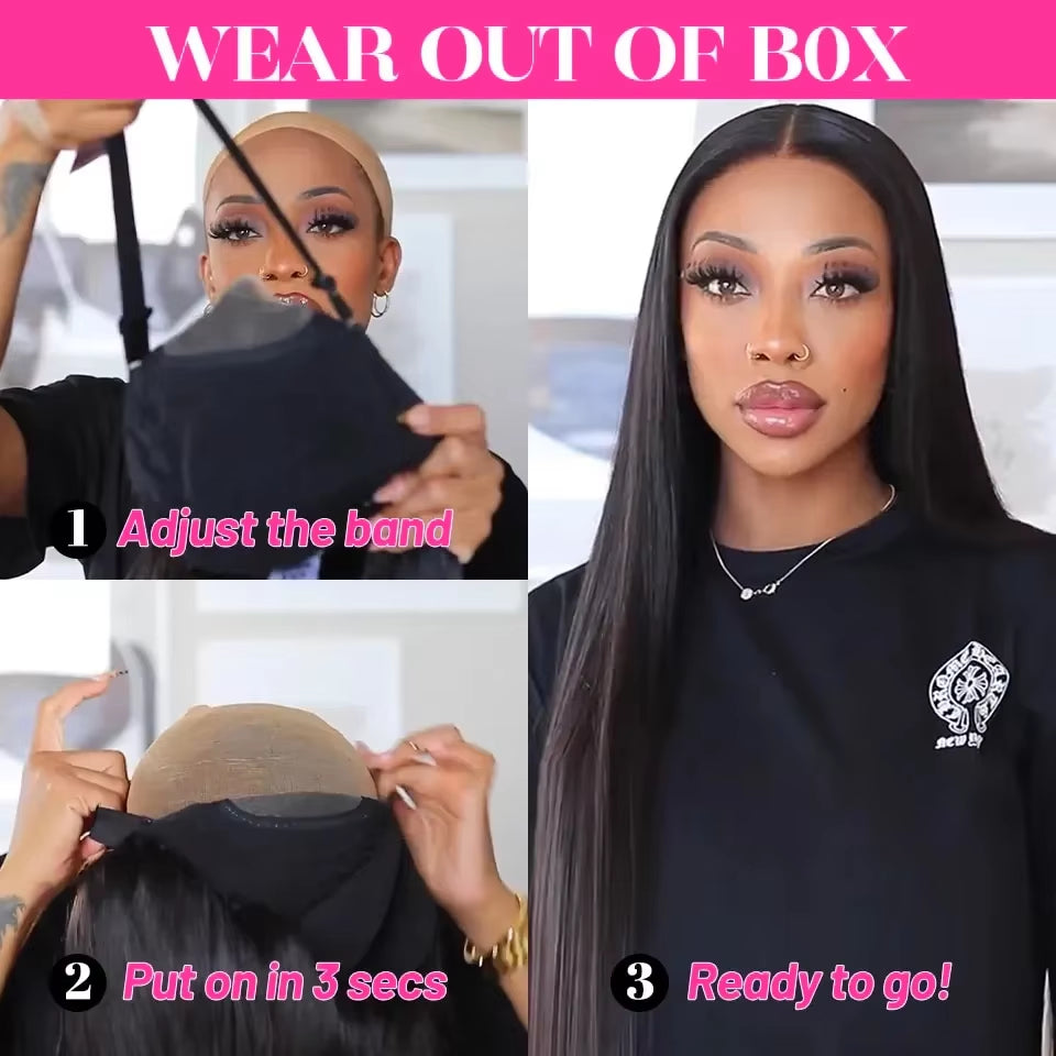 Straight Human Hair Wigs 13X4 13X6 Hd Lace Frontal Wig Glueless Wigs Human Hair Pre Plucked Pre Cut 4X4 5X5 Lace Closure Wig