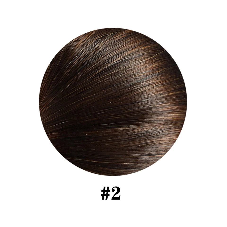 Clip in Hair Extensions #4 Brown Hair Real Human Hair Double Weft 8Pcs Hair Extensions Clip Ins Straight Human Hair for Woman