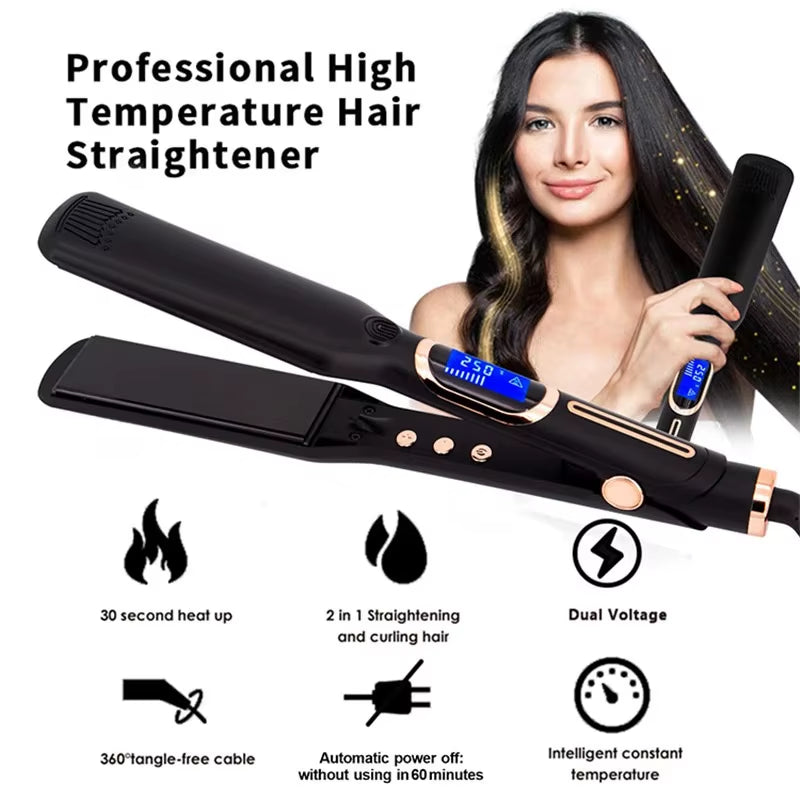 Hair Straightener Culer 500F High Temperature Fast Heating 260C Keratin Treatment Ionic Planchas Parael Cabello Lisseur Cheveux