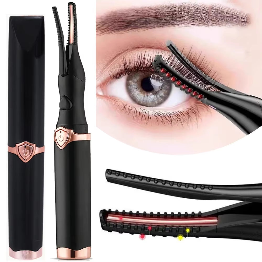 Lasting Lash Curler Tool Naturally Curled Electric Eyelash Curler Intelligent Temperature Control Styling Make up Eyelashes Curl