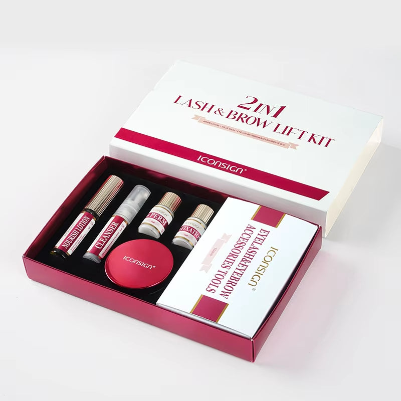 Dropshipping 2IN1 Eyelash Lifting Kit Fast Perming LASH & BROW Liftng Kit Lasting 6-8 Weeks Mascara Enhancer Makeup Tools