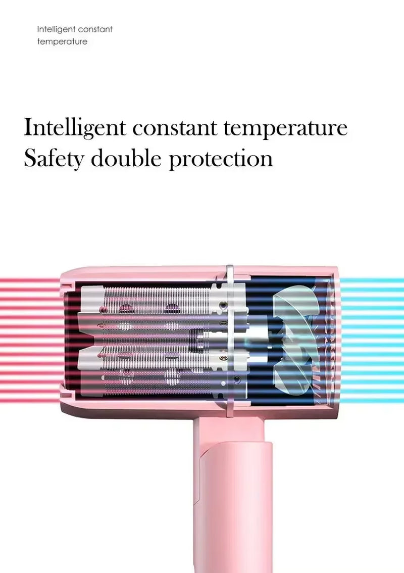 Mini Folding Hair Dryer 800W, Home Travel Hair Care Hair Dryer, Dormitory Hair Dryer 220V-240V